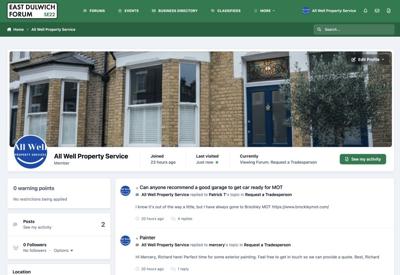 All Well Property Services Joins East Dulwich Forum to Support Local Homeowners
