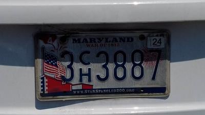 Common Maryland License Plate - Controversial Web Address