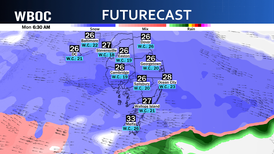 Futurecast 6 AM Monday