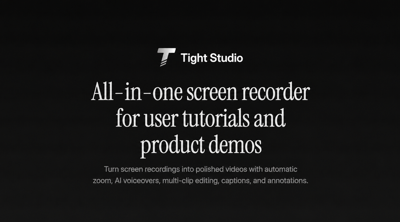 Tight Studio Combines Polished Screen Recording and AI Voice in One Mac App