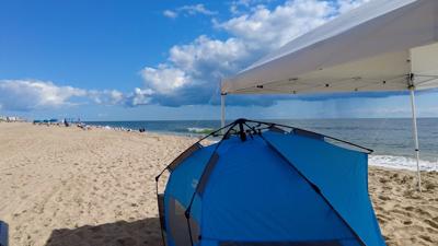 Tent on beach
