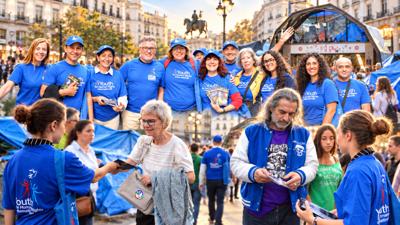 Scientology Volunteers Bring Human Rights Education to Madrid Streets Amid Housing Debate