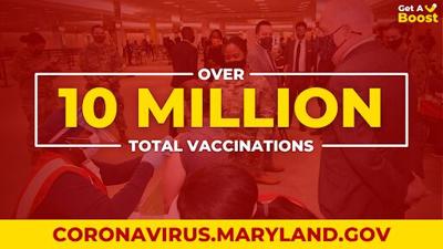Maryland Surpasses 10 Million Vaccinations, State Officials Urge Booster Shots During Critical Window