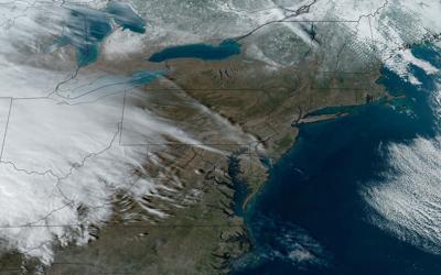 GOES Satellite image at 3 PM.