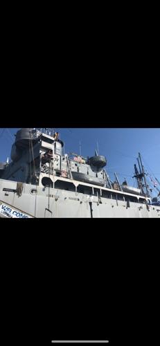 Liberty Ship Arrives in Cambridge, Md