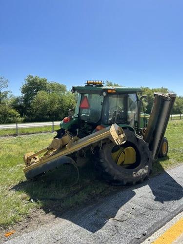 Car crashes into DelDOT Tractor along Route One