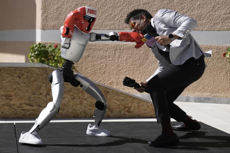 APTOPIX Greece Humanoid Olympiad