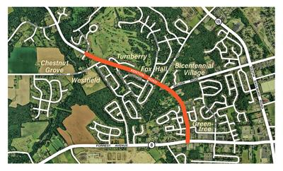 Project Limits for Kenton Road Improvements