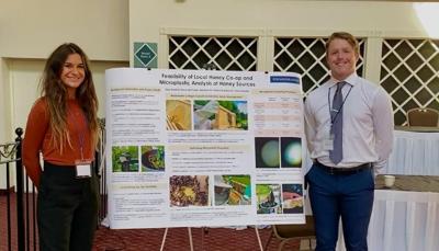 Students present apiary research to beekeeper association