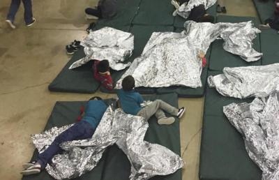 Children who’ve been taken into custody rest in one of the cages at a facility in McAllen, Texas, on Sunday. (Photo: U.S. Customs and Border Protection’s Rio Grande Valley Sector via AP)