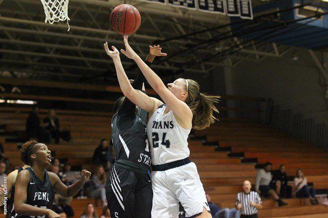 Women S Basketball Scott Wins 200th Career Game Titans Roll Past
