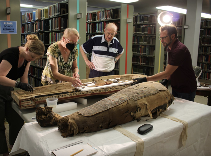 Lady Pesed, Westminster College’s 2,300-year-old resident Egyptian mummy