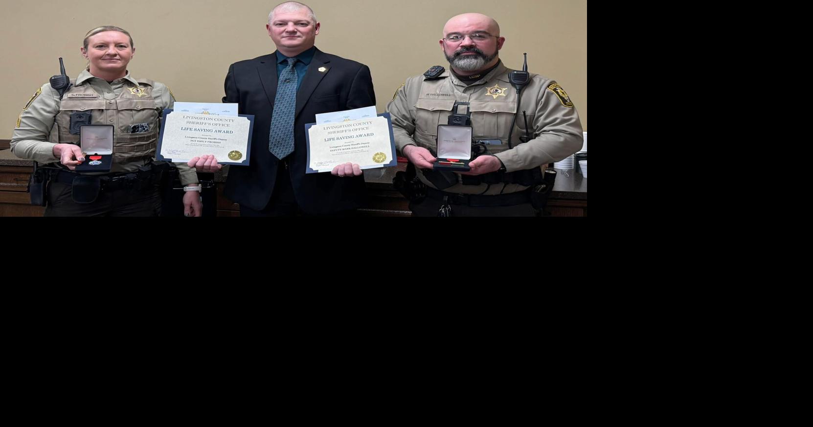 Livingston County Sheriff Employees Honored With Life Saving Awards ...