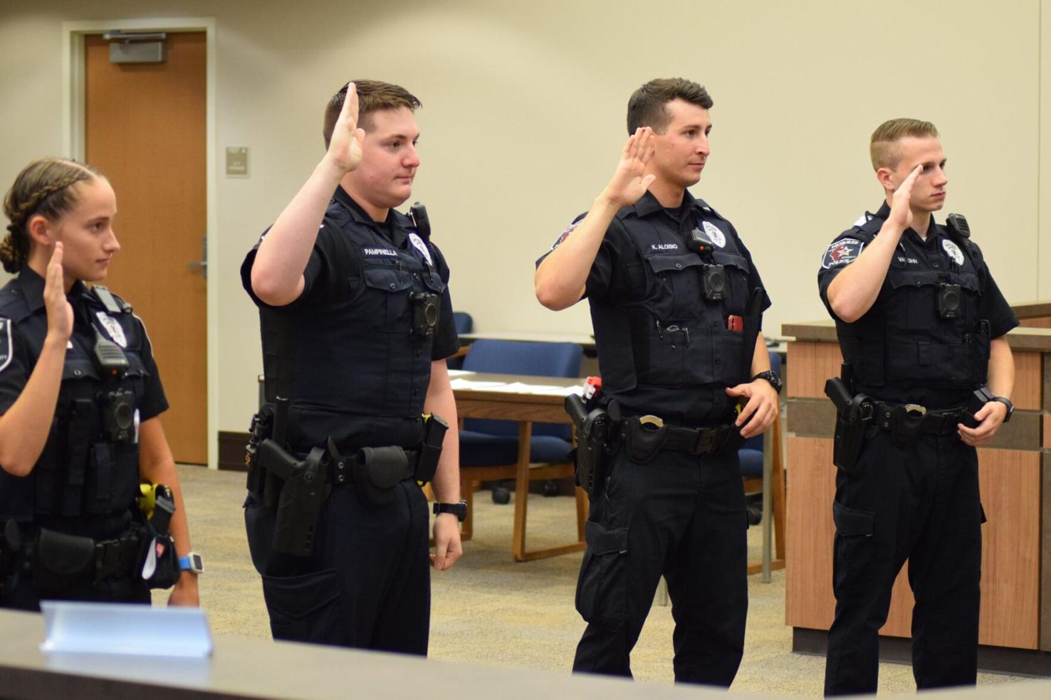 Four Morris Police Officers SwornIn Local News