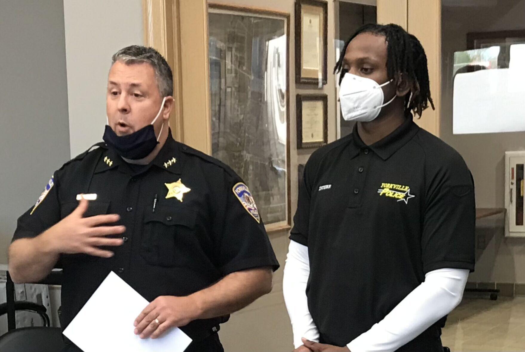 Yorkville Police Department Introduces Intern to City Council