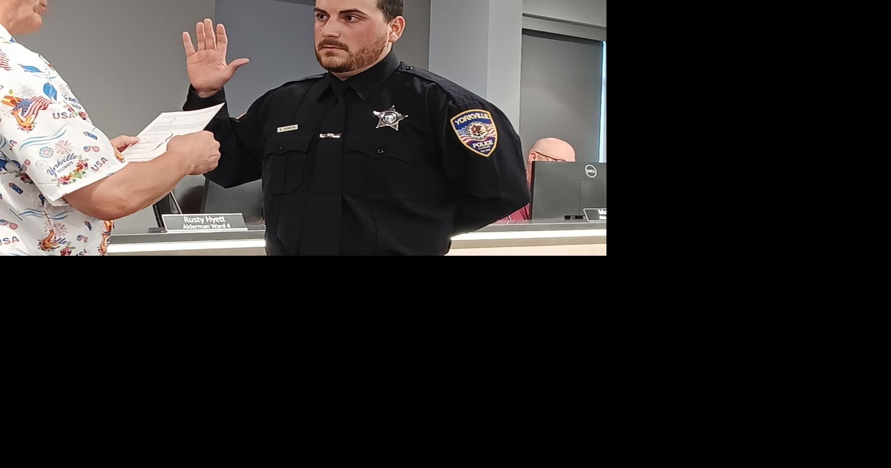 Yorkville swears in new police officer | Wspynews | wcsjnews.com