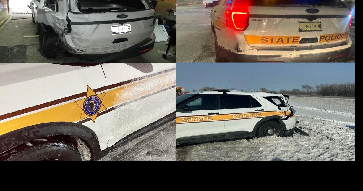 Multiple Illinois State Police Squad Cars Struck On Interstates Across ...