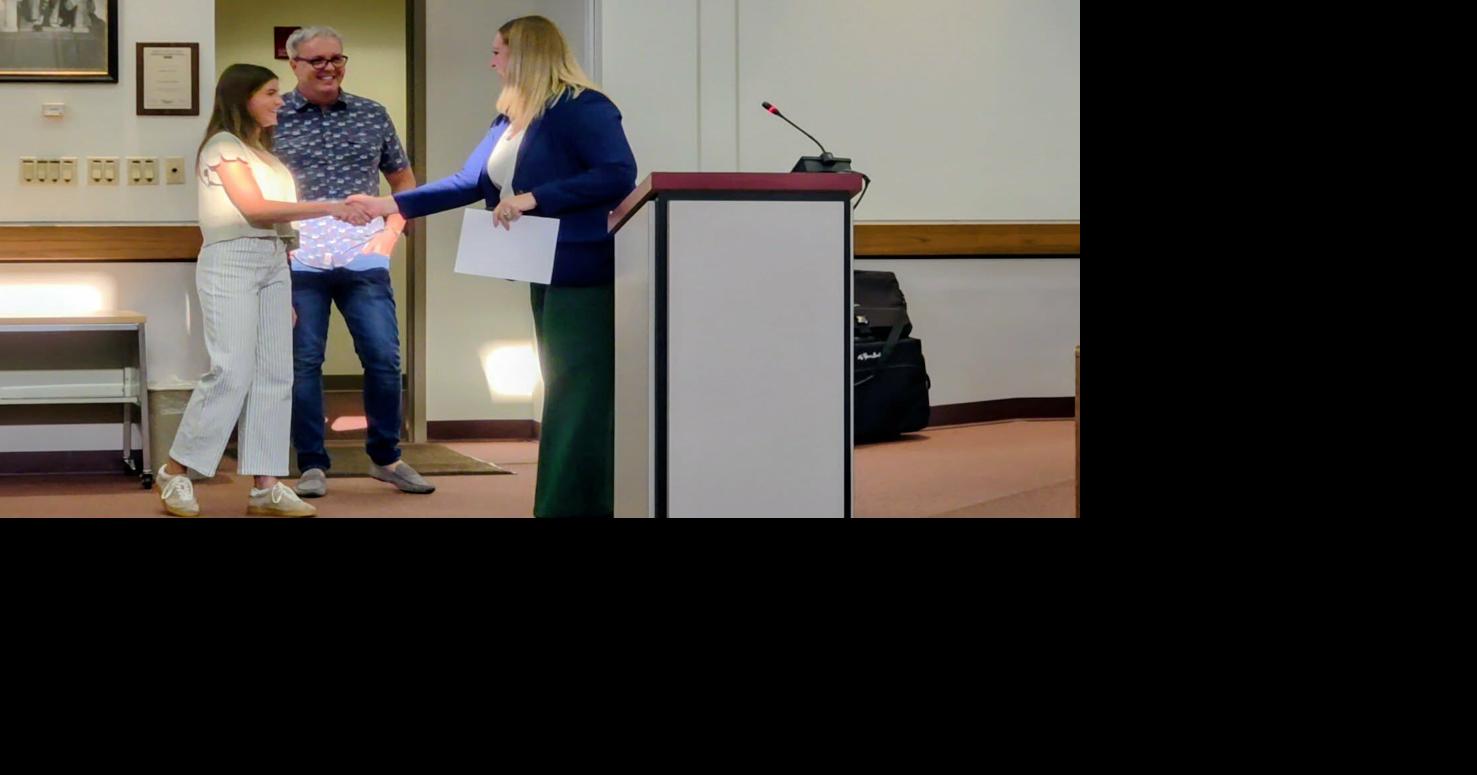 Nettle Creek 7th-Grader Honor Montgomery Recognized at Grundy Co. Board Meeting