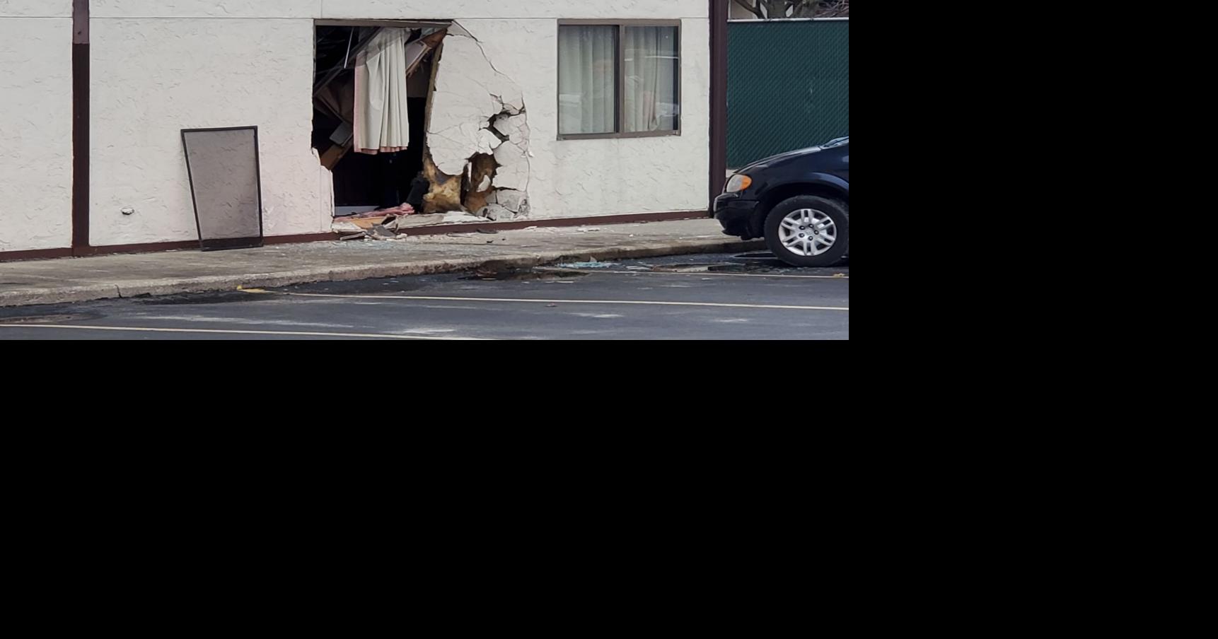 No Injuries Reported After Vehicle Crashes Into Morris Motel | Local ...