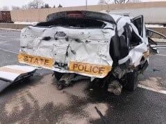 Illinois State Police Trooper Squad Car Struck While Assisting A ...