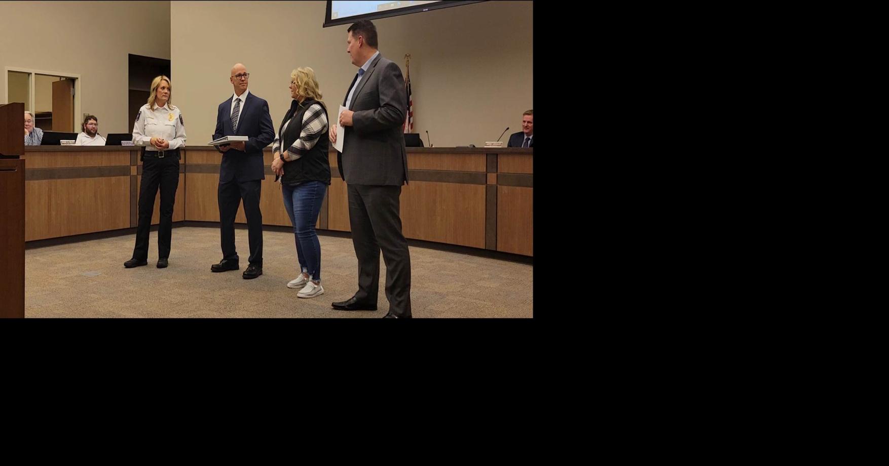 Retired Morris Police Sergeant Honored During City Council Meeting ...