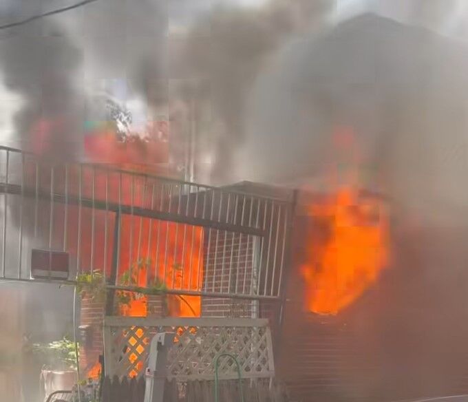 NCCo firefighters battle heat and flames