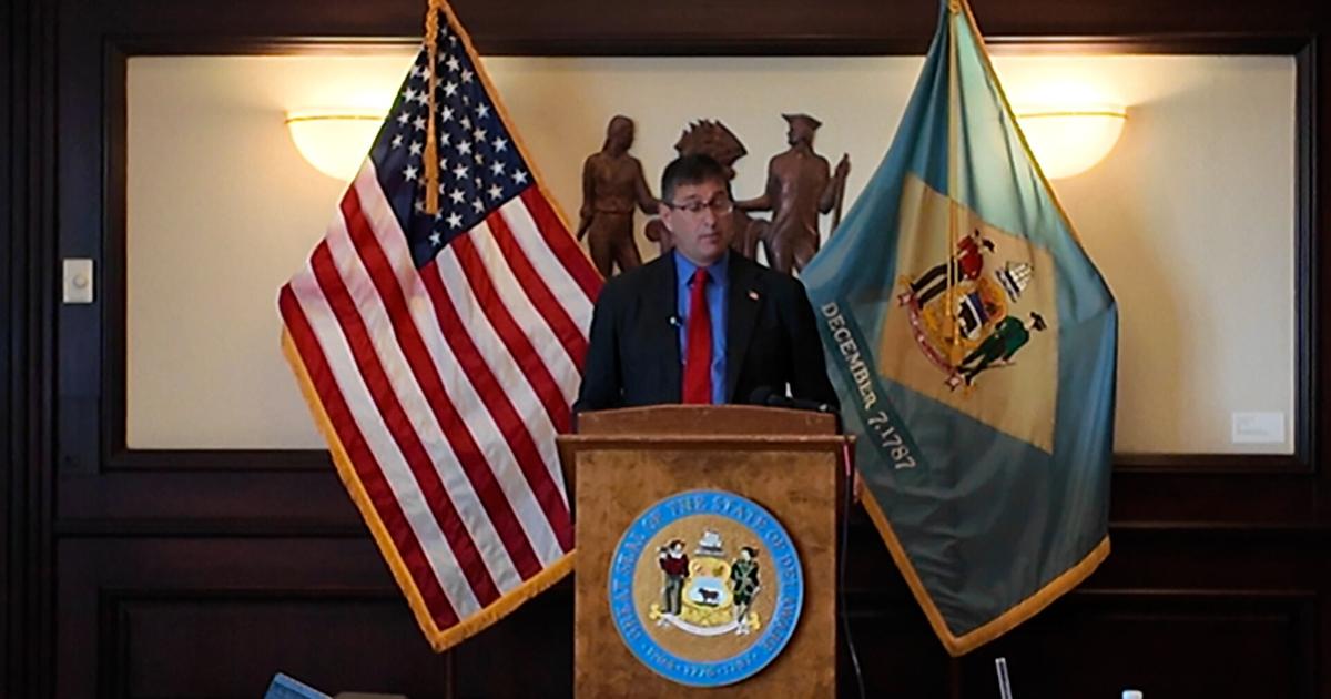 Governor Matt Meyer at news conference in Wilmington July 14th