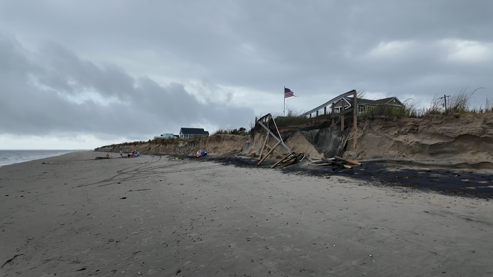 ‘Severe erosion event’ causes concern for already eroded dunes at Broadkill Beach