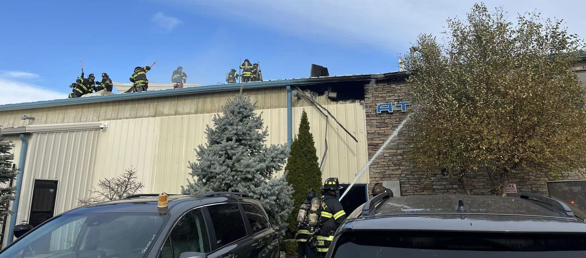 Firefighters battle two alarmer at Wilmington Airport