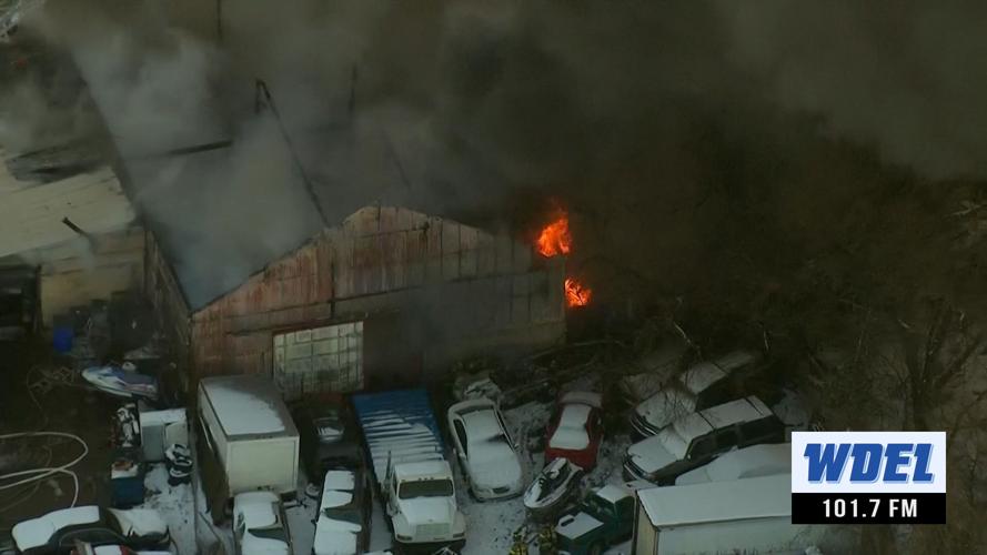VIDEO Fire guts storage warehouse in Stanton industrial park The