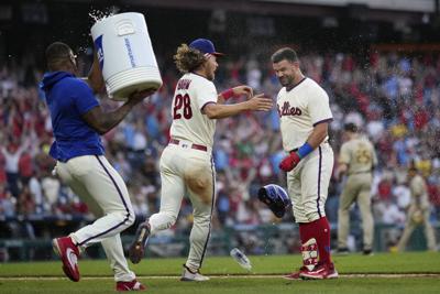 Schwarber hits homer, sac fly in 12th as Phillies beat Padres, The Latest  from WDEL Sports