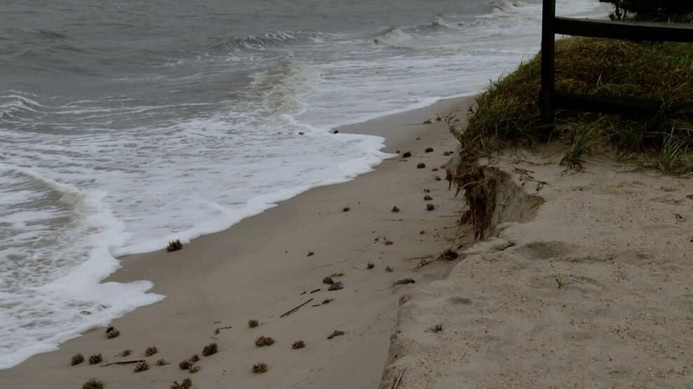 Storm erodes shoreline, floods streets in Slaughter Beach
