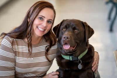Smyrna administrative assistant, and her emotional support therapy dog, earn statewide honor
