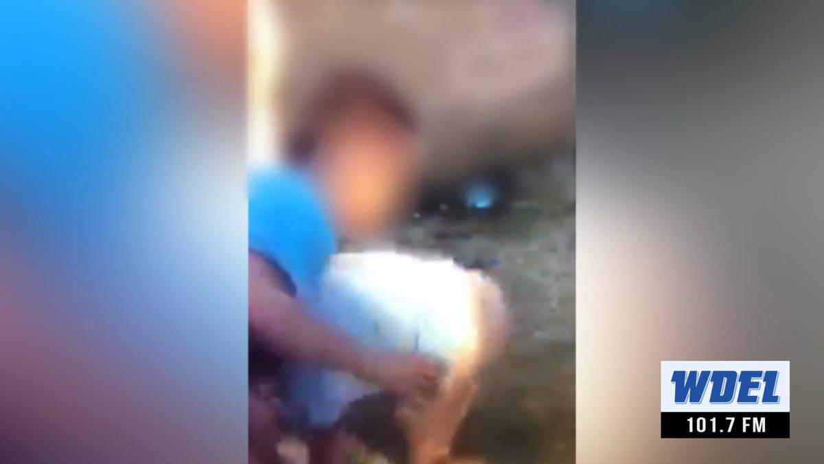 Still of fight video at UD frat party in possible hate crime in Newark