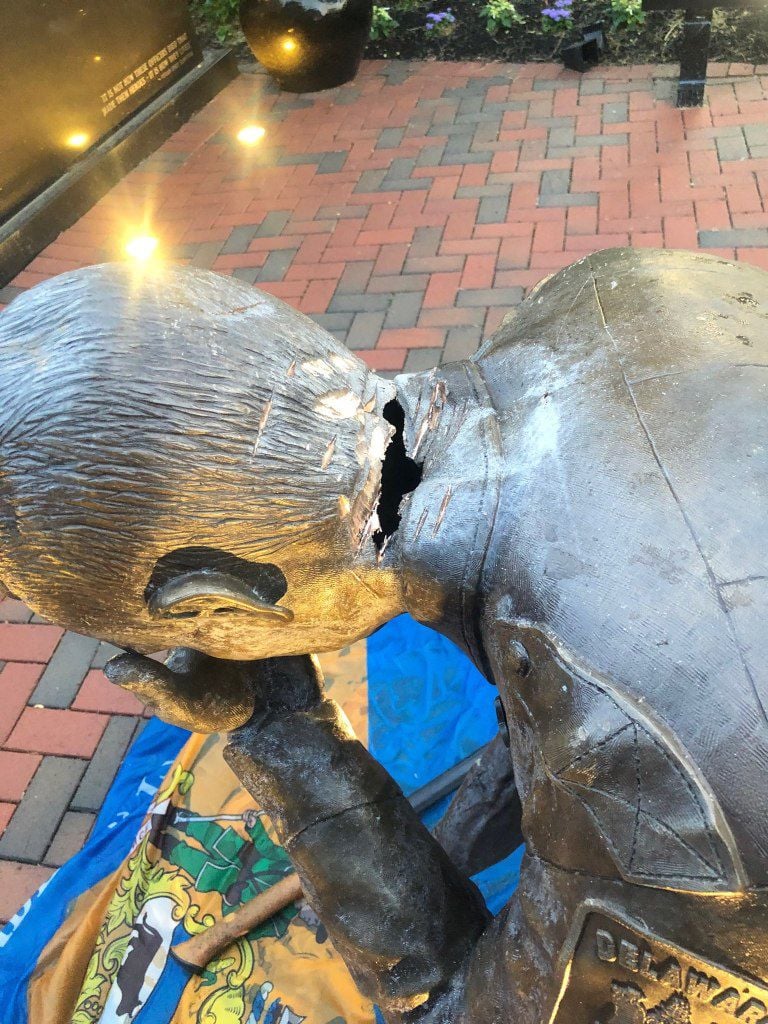 Delaware Law Enforcement Memorial In Dover Vandalized The Latest From Wdel News Wdel Com