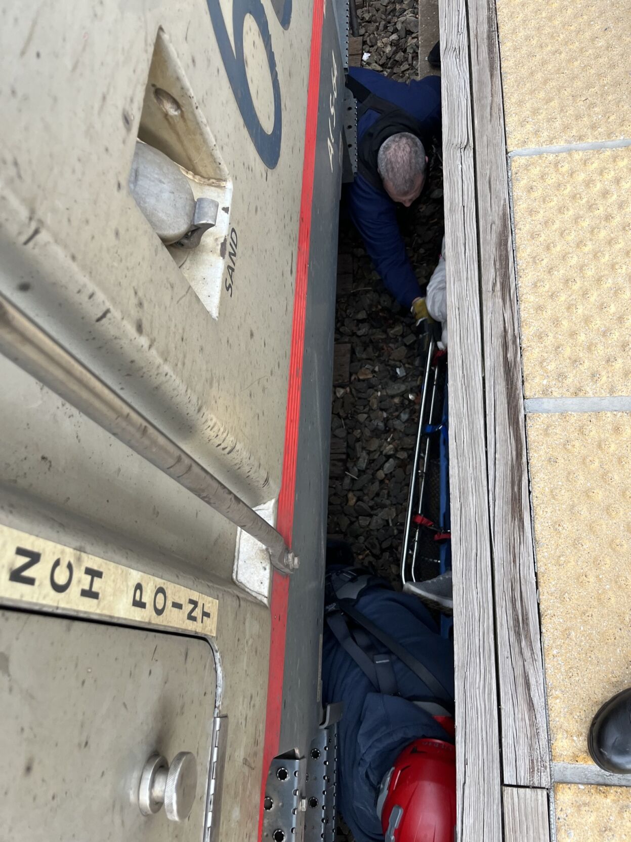 Woman injured after getting stuck under a train at Wilmington Train ...