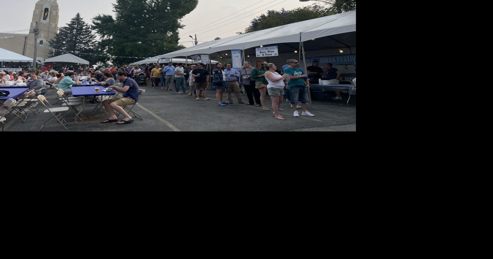 Line for Gyros Wilmington Greek Festival 2023