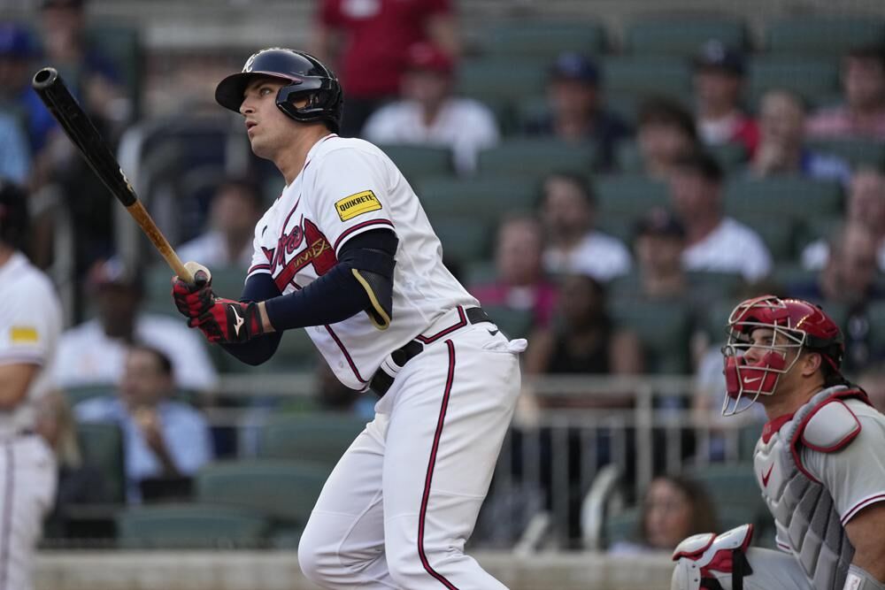 Riley, d'Arnaud lead Braves to 8-5 win over Phillies in rematch of 2022  playoffs