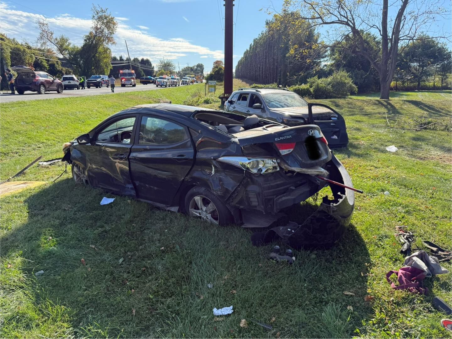 NCCO rollover wreck sends 8 to hospital