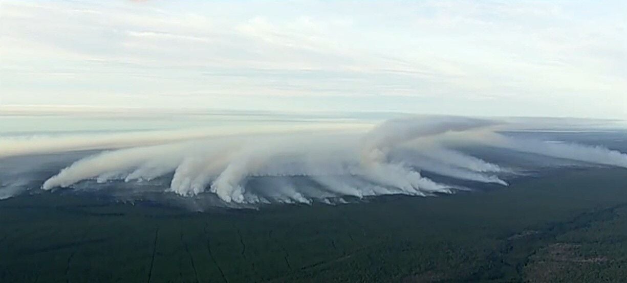 Air quality grades fall as smoke swirls