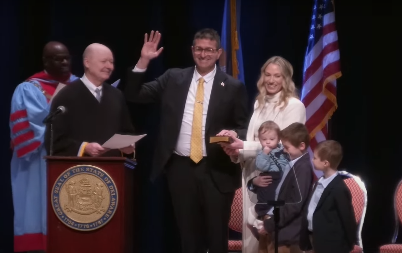 Matt Meyer takes office as Governor of Delaware