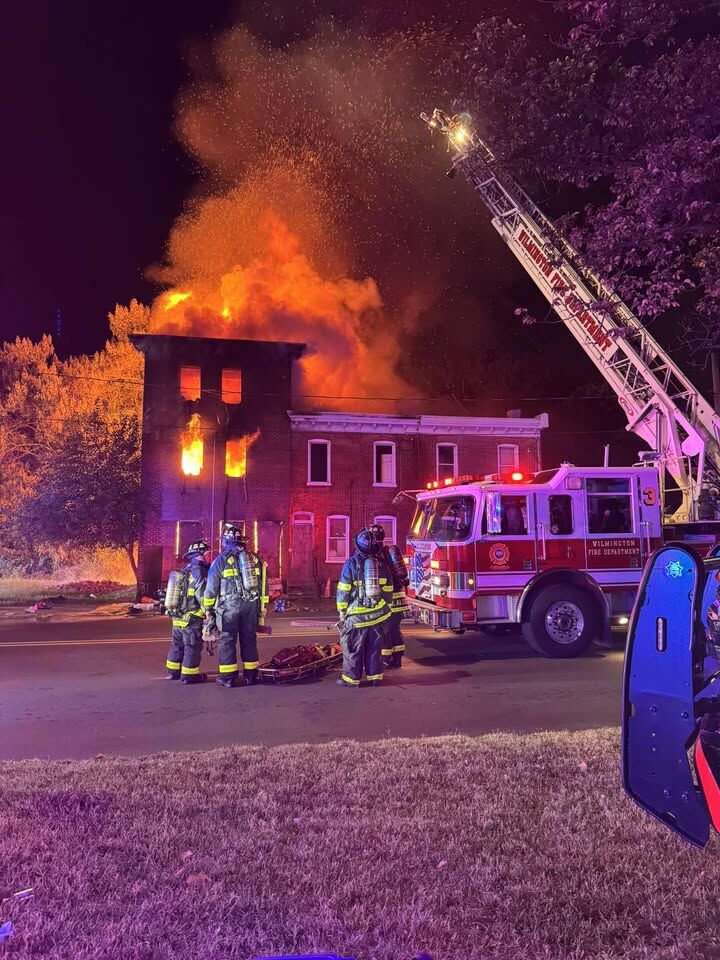 No injuries, but 3 houses gutted in early-morning fire in Wilmington