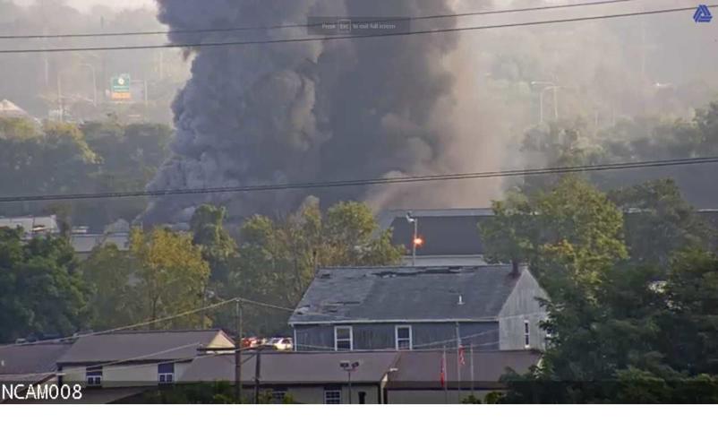 VIDEO Workers spark fire at vehicle recycling facility in Newport, fire marshal says The