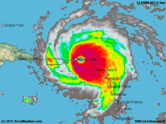 VIDEO | Hurricane Irma churns north across Caribbean, slightly alters ...