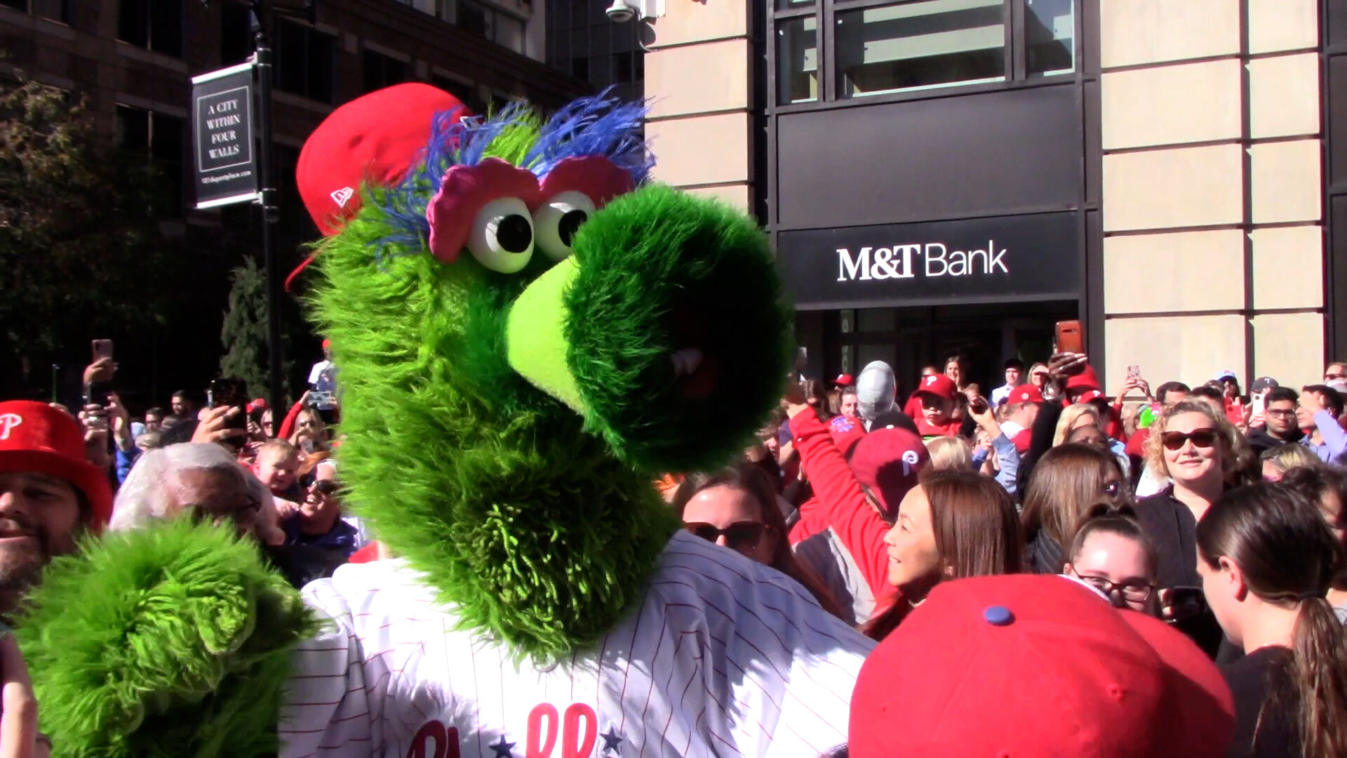 How do mascots like the Phillie Phanatic stay fresh in the summer heat? Vodka and water