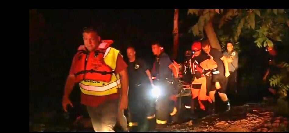 Low angle rescue in Stanton