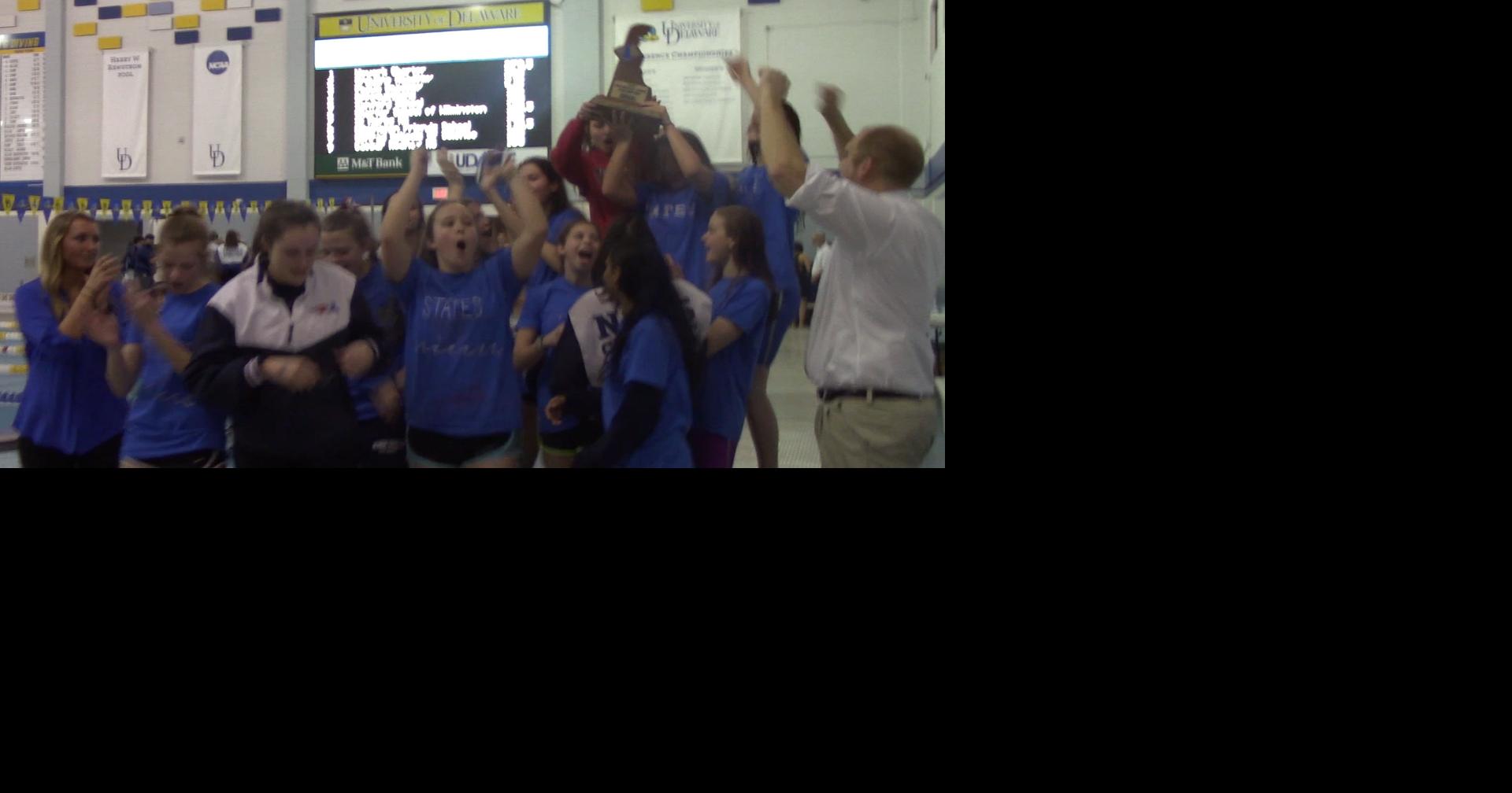 VIDEO Newark Charter wins first girls state swimming and diving title