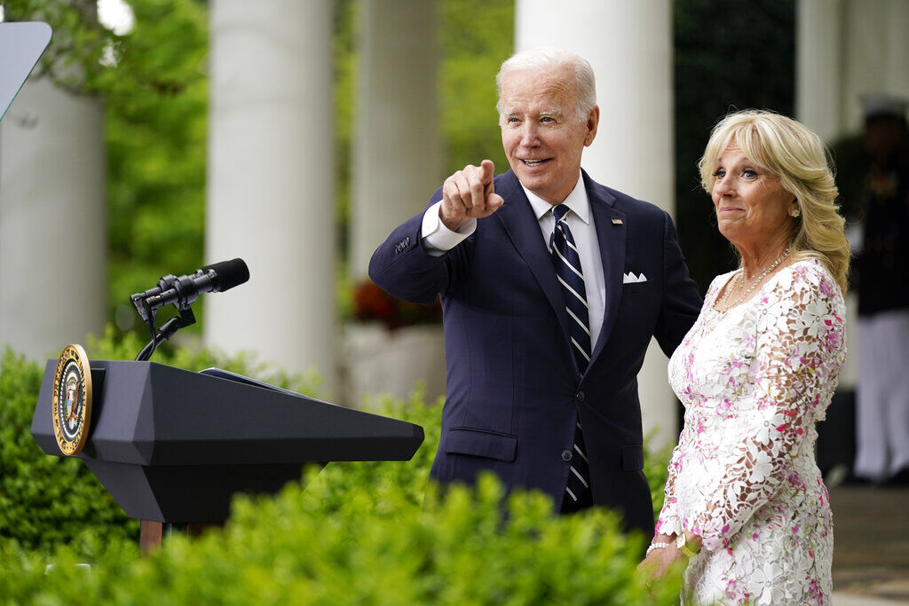 First lady Jill Biden makes appearance before Phillies game