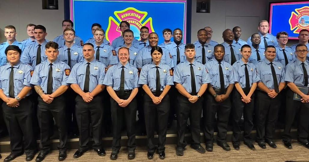 Dozens of new firefighter and police graduates on the job