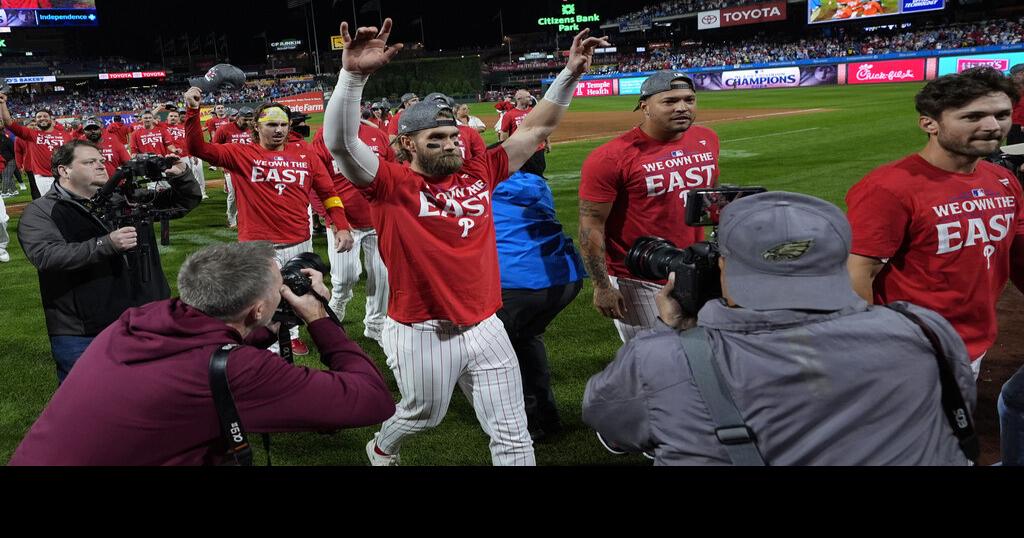 Philadelphia Phillies clinch 1st NL East title since 2011 The Latest